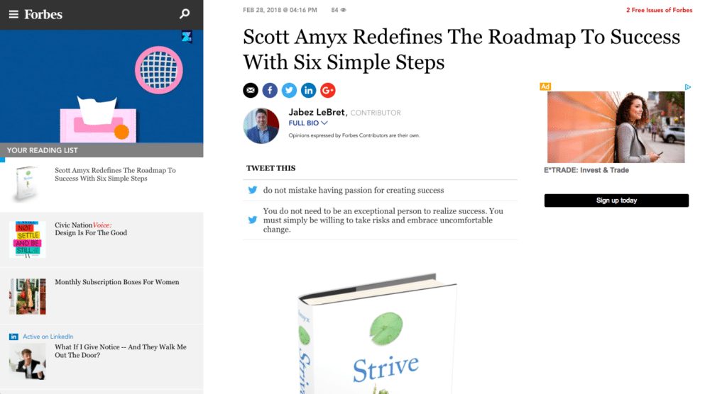 Exclusive book review of Strive- How Doing the Things Most Uncomfortable Leads to Success
