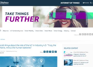 Scott Amyx Featured on Telefonica on IoT