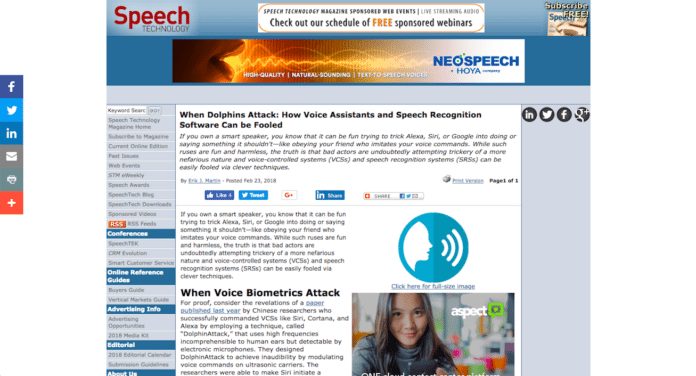 Scott Amyx Interviewed by Speech Technology on Voice Assistants