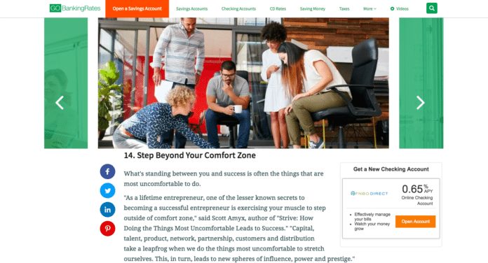 Scott Amyx Quoted on GoBankingRates on Step Beyond Comfort Zone