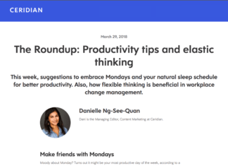 Scott Amyx Quoted in Ceridian about Monday productivity