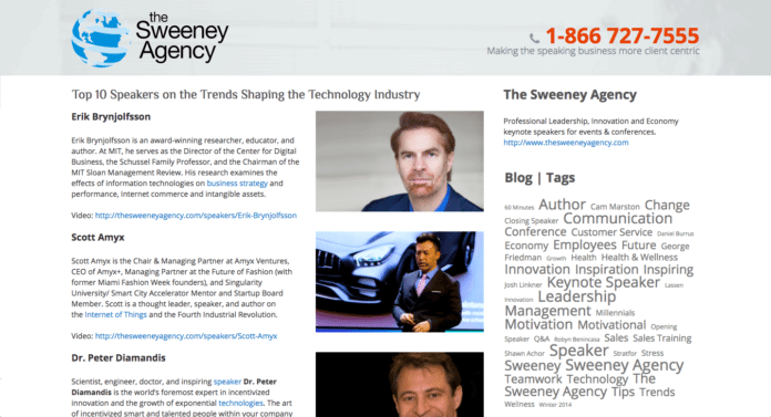 Scott Amyx Ranked Top 10 Speakers on the Trends Shaping the Technology Industry