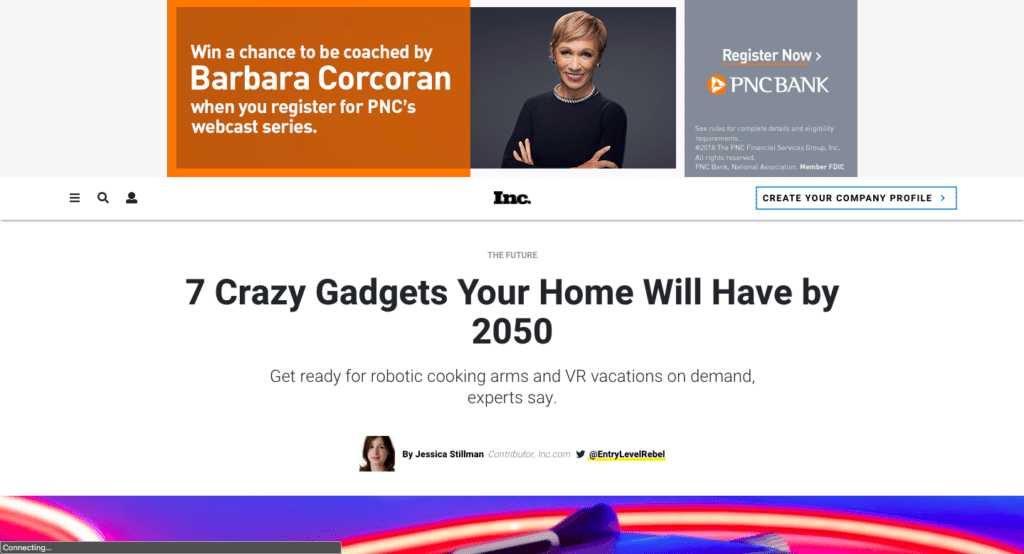 Scott Amyx Interviewed by Inc. on Gadgets of the Future