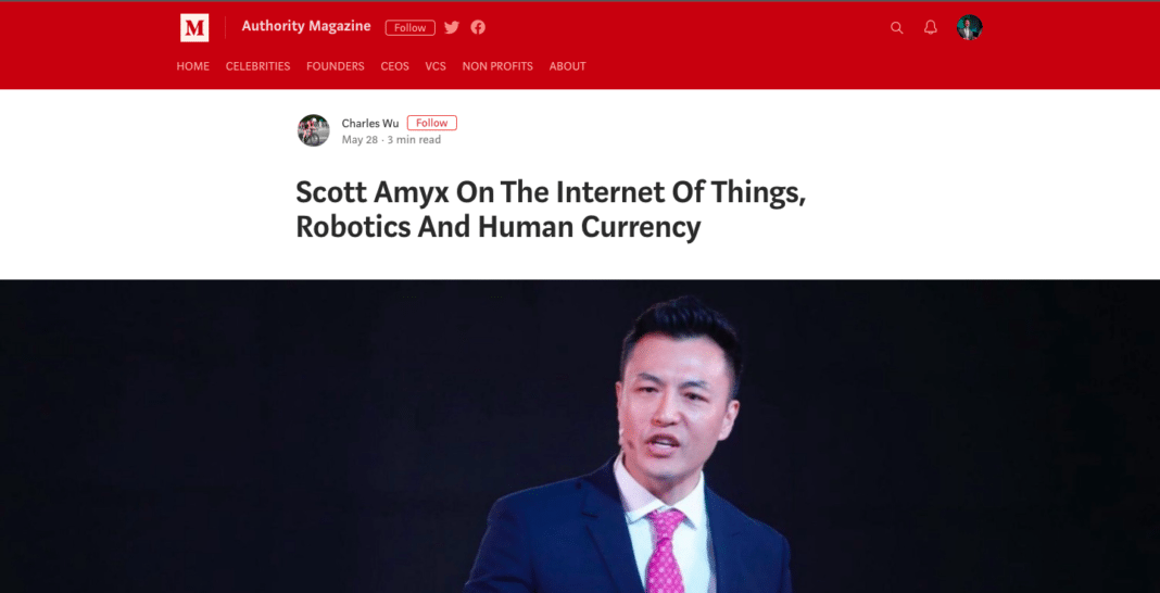 Scott Amyx Interviewed on IoT, Robotics and Human Currency – Scott Amyx