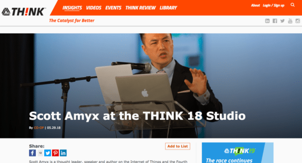 Scott Amyx Interviewed at the THINK 18 Studio