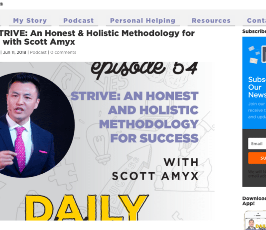 Scott Amyx Interviewed on the Daily Helping Podcast on Success