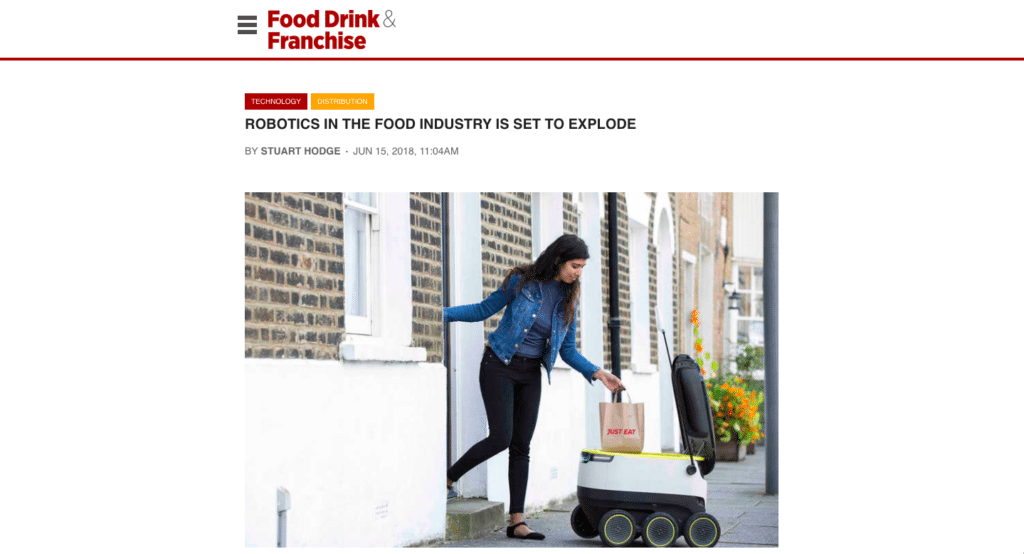 Scott Amyx Interviewed on the Food Robotics Industry