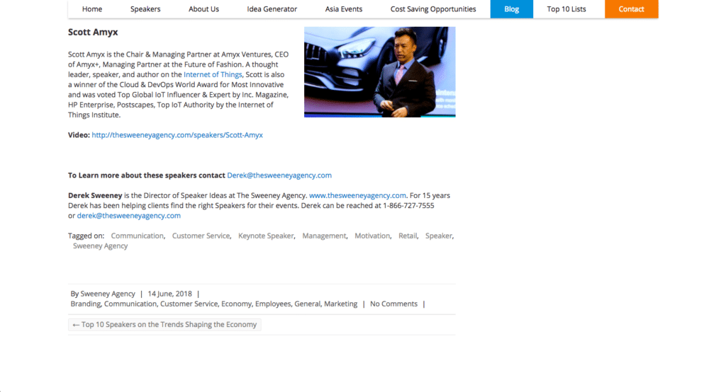 Scott Amyx Ranks Top 10 Global Speakers on the Trends Shaping the Retail Industry 1