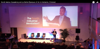 Scott Amyx Speaking on La Belle Époque of AI in Helsinki, Finland
