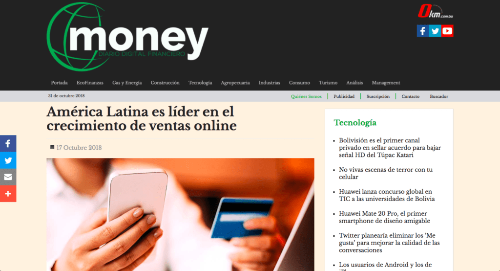 América Latina es líder en el crecimiento de ventas online_Scott Amyx