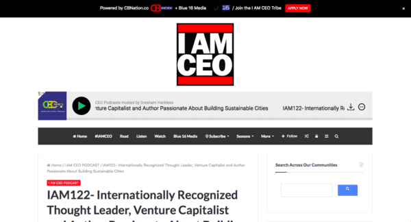 Scott Amyx Interviewed on I am CEO Podcast