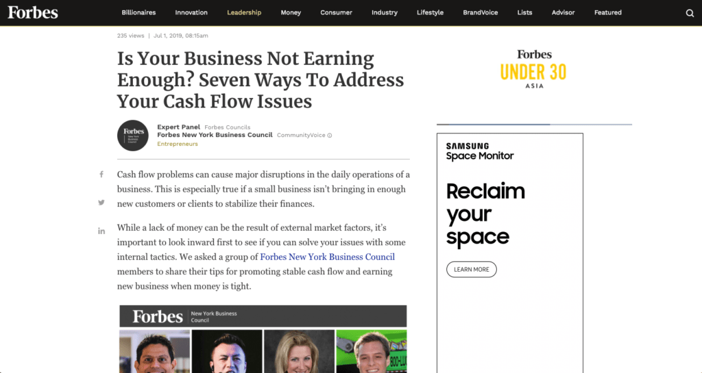 Forbes Scott Amyx Innovation