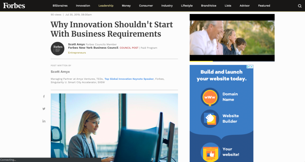 Scott Amyx Forbes Innovation