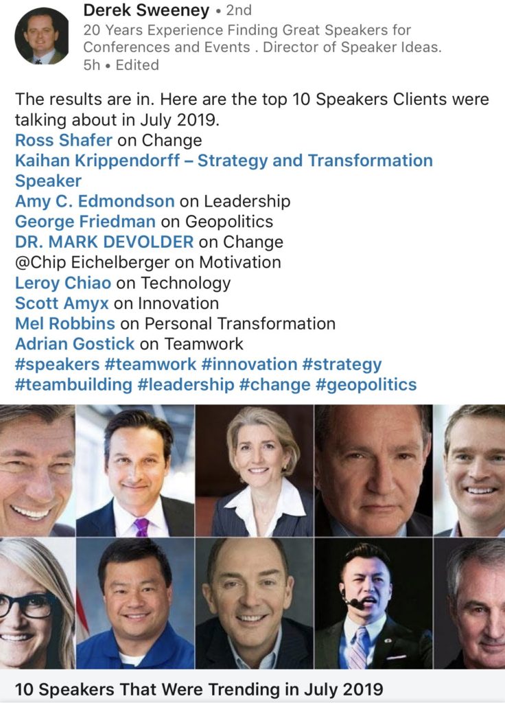 Scott Amyx Named Top Innovation Keynote Speaker