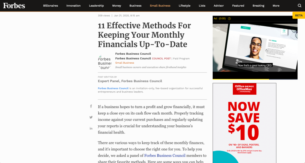 Scott Amyx Forbes Financial Management