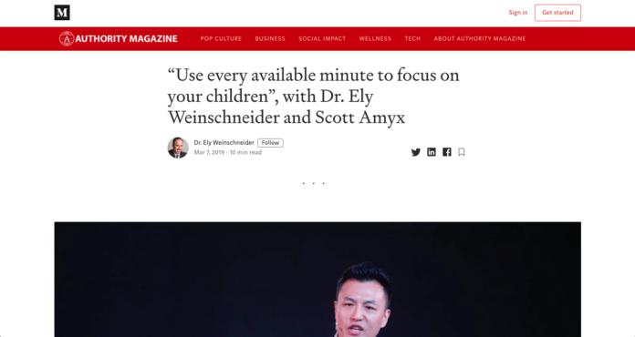 Scott Amyx Interviewed by Authority Magazine