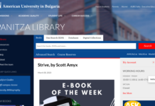 Strive Book Recommended by American University