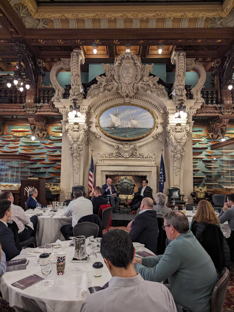 Scott Amyx Speaking at New York Yacht Club on AI 5