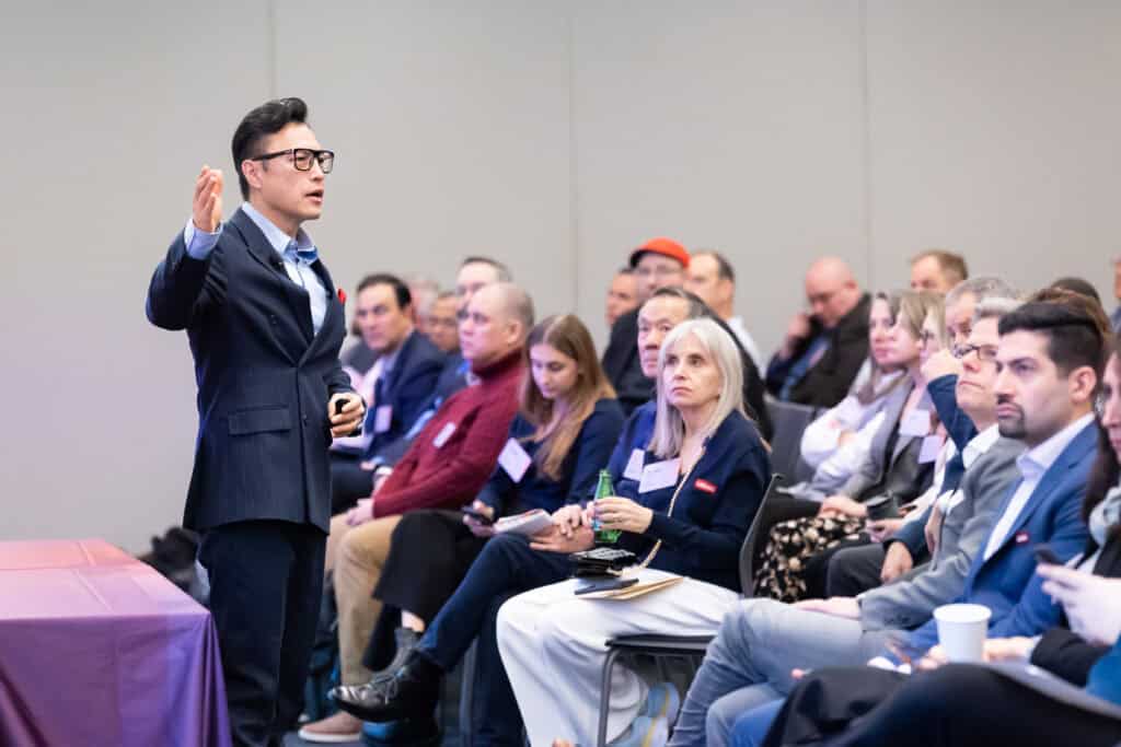Scott Amyx Keynotes on AI at Microsoft Solutions Center at Times Square New York